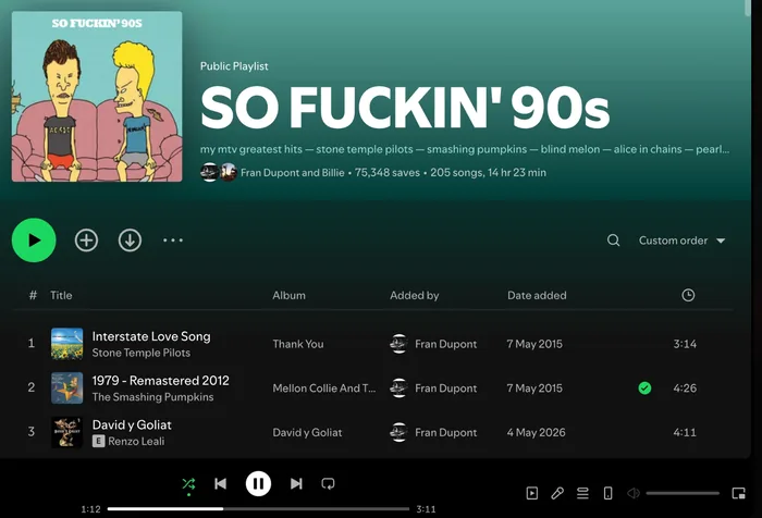 Playlist example