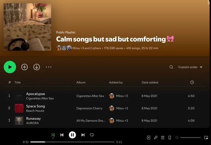 Playlist example