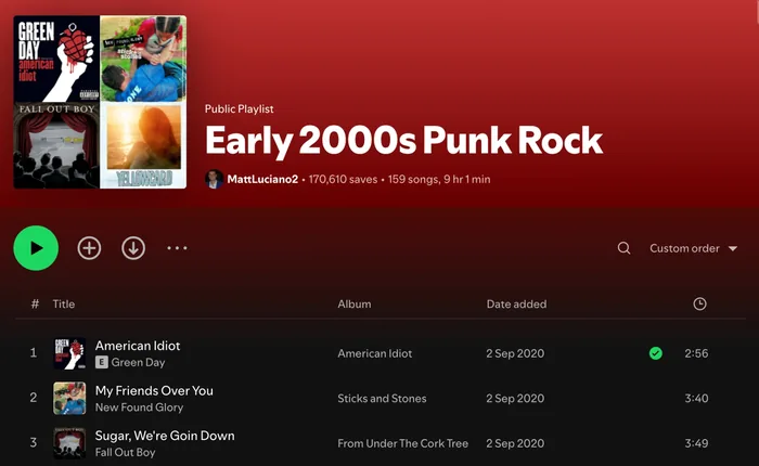 Playlist example