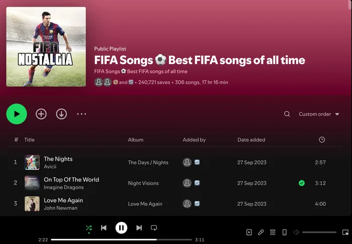 Playlist example