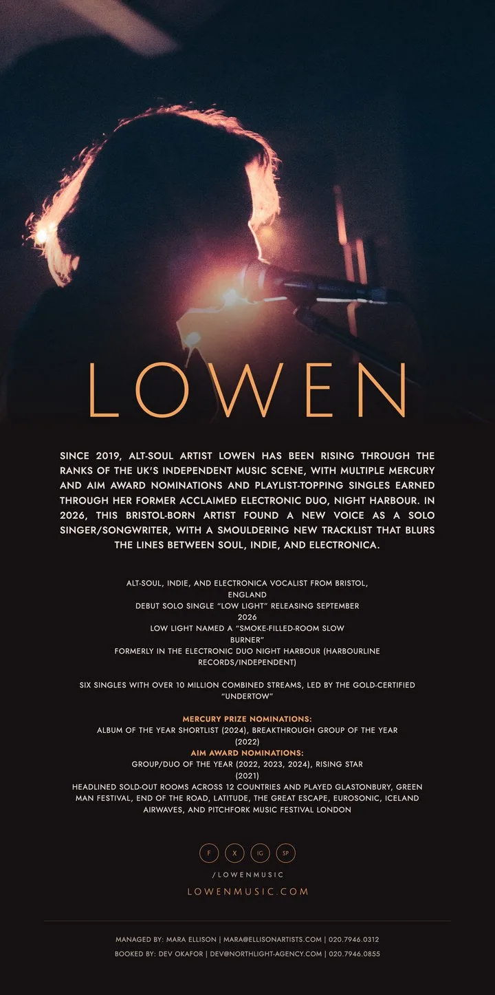 Artist one-sheet